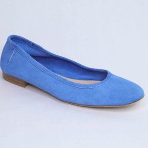 Andrea Carrano Bambola Ballet Flats Suede Blue NWT